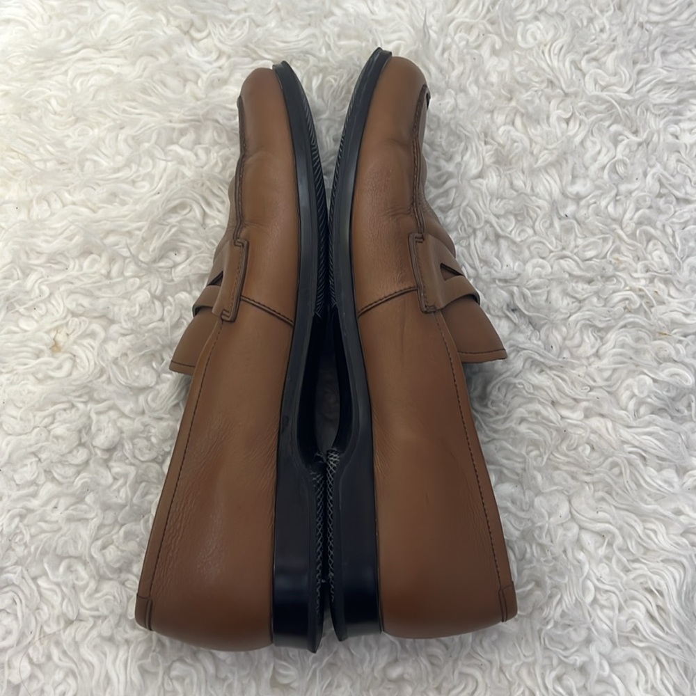 Prada Men's Brown Leather Loafers size 10.5 - Picture 9 of 12